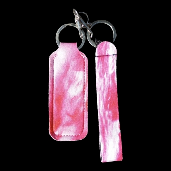 5 / $25 Lip Balm Holder Keychain Pineapple Lipstick Keychain Tropical Keyring - Picture 8 of 16